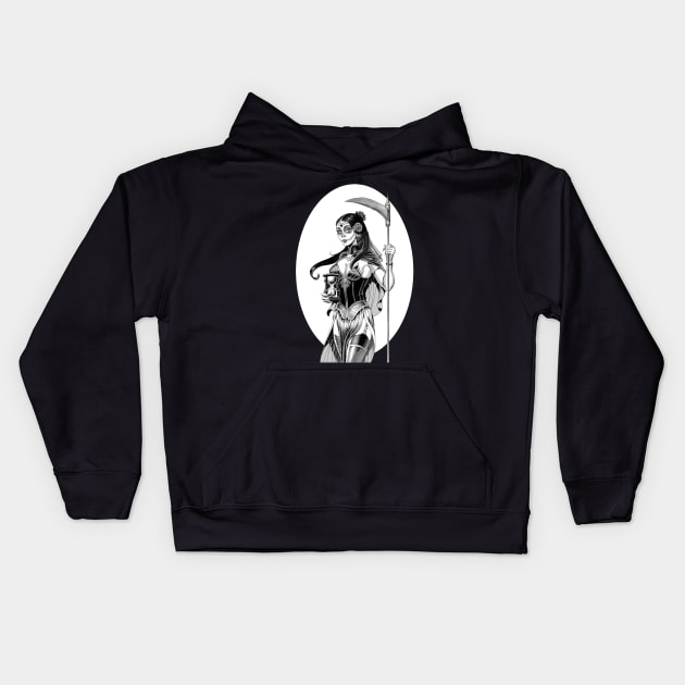 Reaper and the Hourglass Kids Hoodie by Paul_Abrams